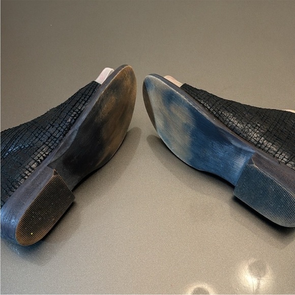 Free People Black Open-Toe Leather Sandals - Picture 9 of 13